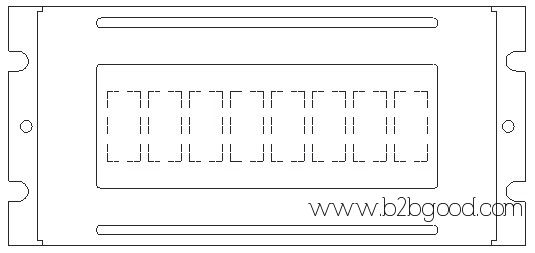 Монохромный LCM тип PLC0801CW