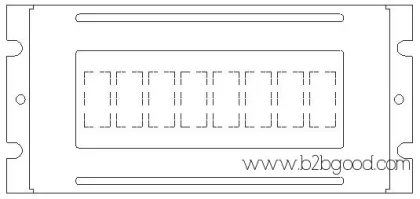 Монохромный LCM тип PLC0801CW