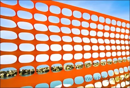 Orange Plastic Netting for Temporary Barricade