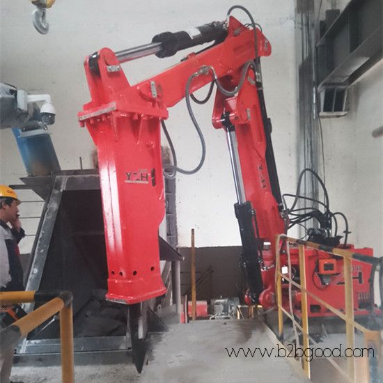 hydraulic boom rockbreaker system