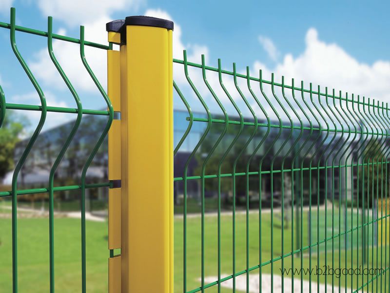 Peach Post Fence