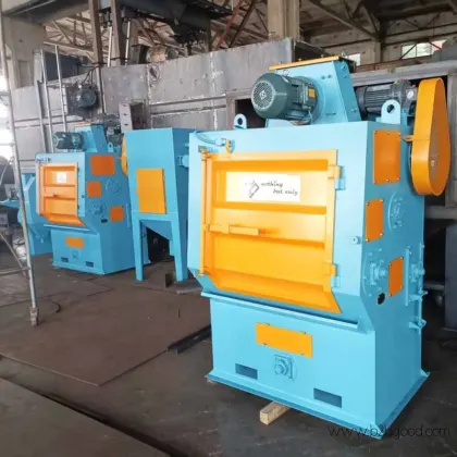 Q326 Tumble Rubber Belt (Crawler Type) Shot Blasting Machine to India for rubber industry