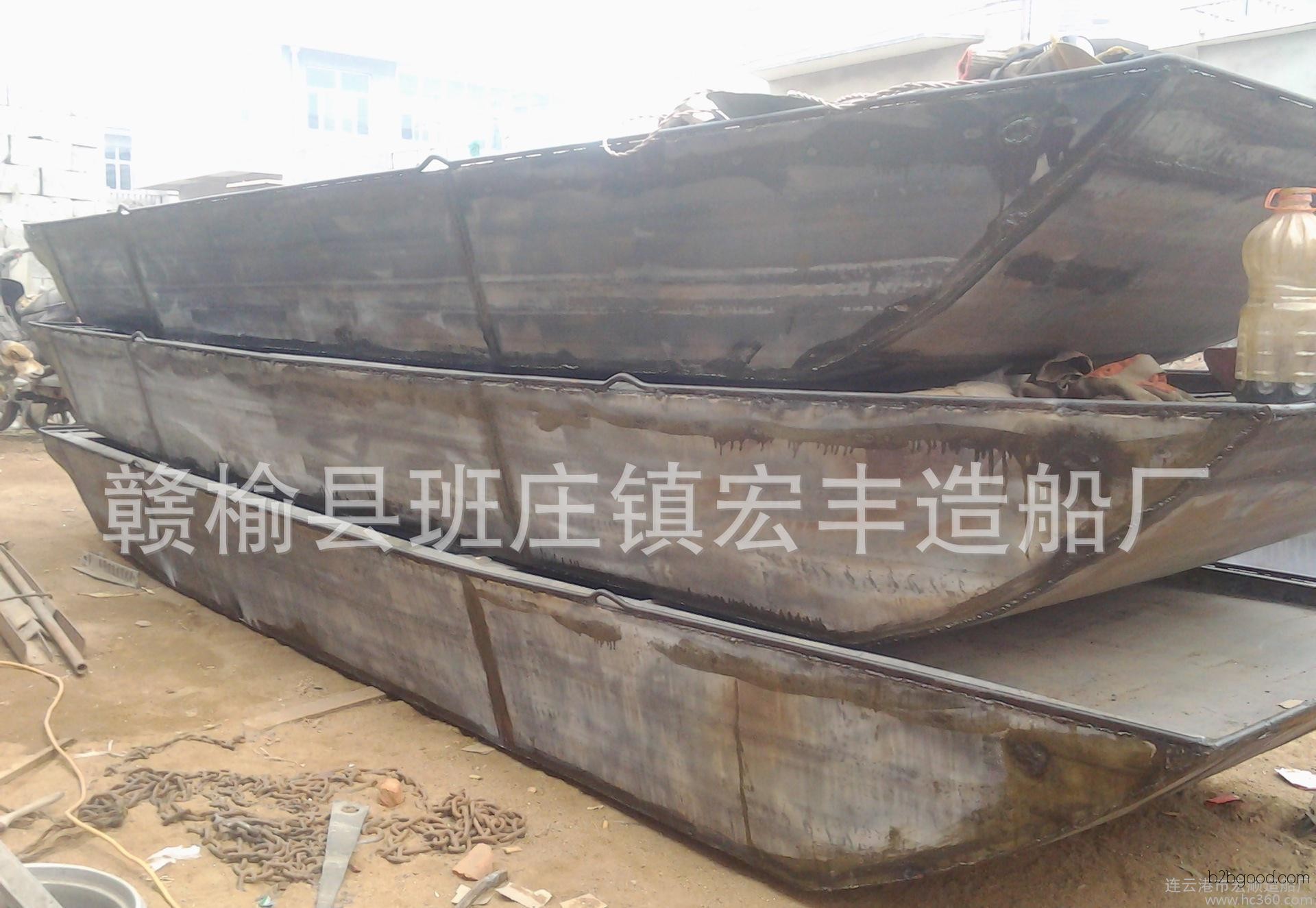 Sturdy quality, professional boat building, southern crab and turtle aquaculture boat, iron boat, galvanized fishing boat